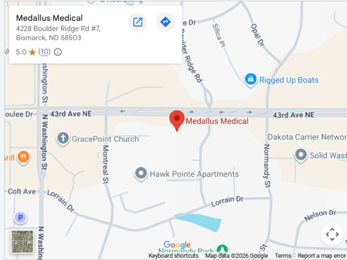 Get Directions From Your Location to Medallus Urgent Care in Bismarck, ND Get Directions From Your Location to Medallus Urgent Care in Bismarck, ND